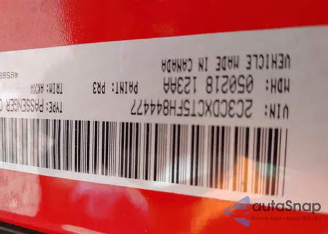 2015 Dodge Charger R/T z USA, uszkodzony, nr VIN 2C3CDXCT5FH844477